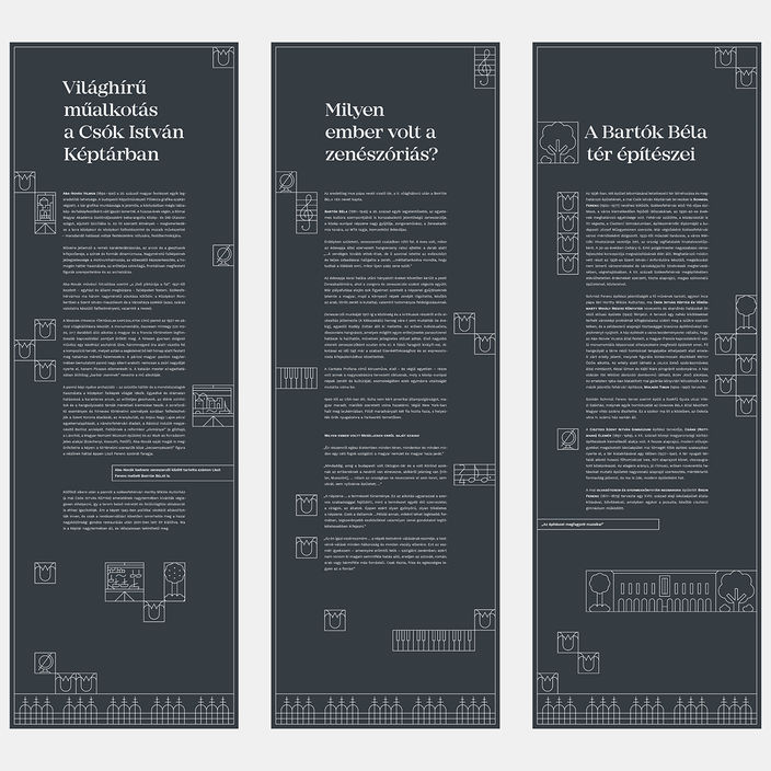 Grafikai tervek - Információs táblák