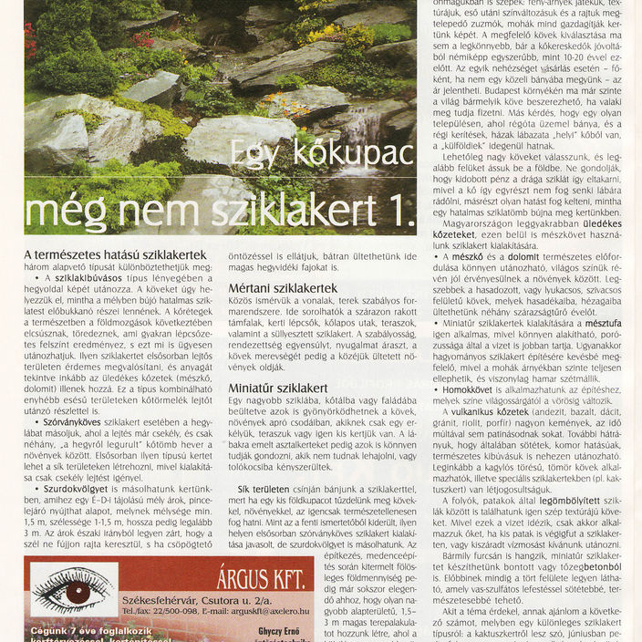 Tár-ház Egy kőkupac még nem sziklakert 1